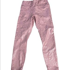 Fabletics metallic pink leggings